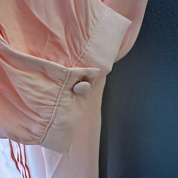 Torrid Pink Long Sleeve Blouse with Mandarin Collar 2X 18/20 New - Picture 7 of 9